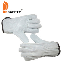 Top Quality Cow Split Leather Gloves En388 Driver Work Glove